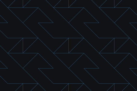 Seamless, abstract background pattern made with triangles. Modern, dynamic, simple vector art in...