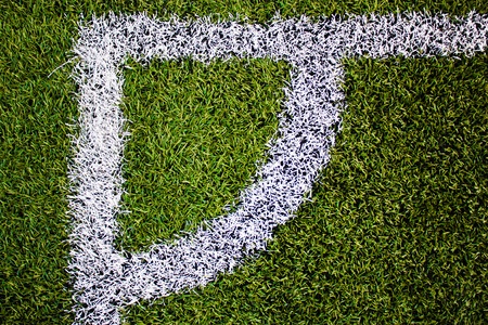 A corner of the football field, called の写真素材