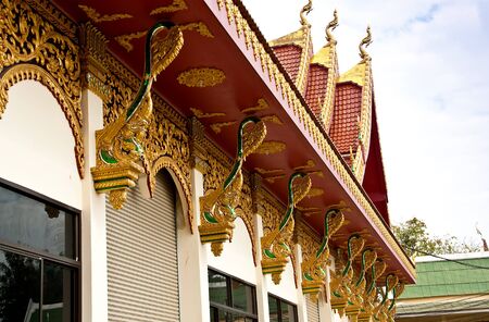 Architecture of the temple In Thailand 