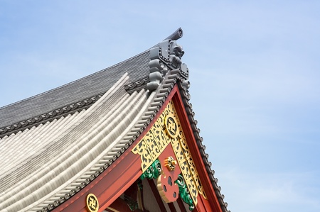 Architecture is the front of a temple in Japan.のeditorial素材