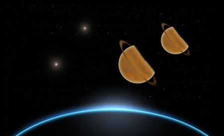 Stars in the universe on cosmic background