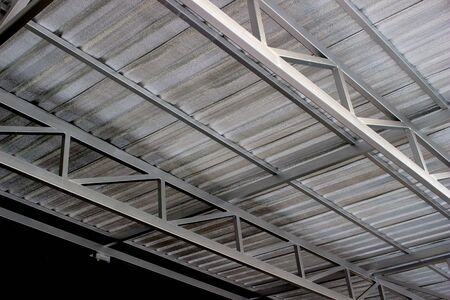 Under the iron roof in one corner of the house.の写真素材