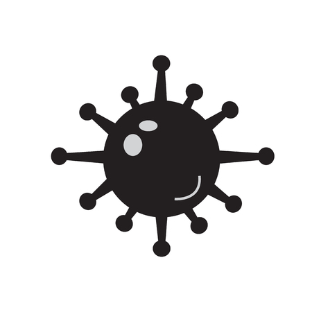 bacteria icon on white background. bacteria sign.のイラスト素材