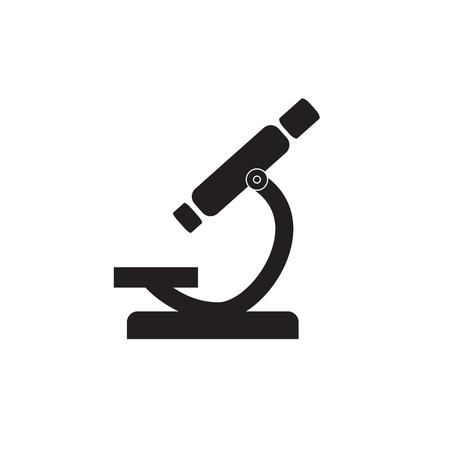 microscope science icon. style is flat symbol.のイラスト素材