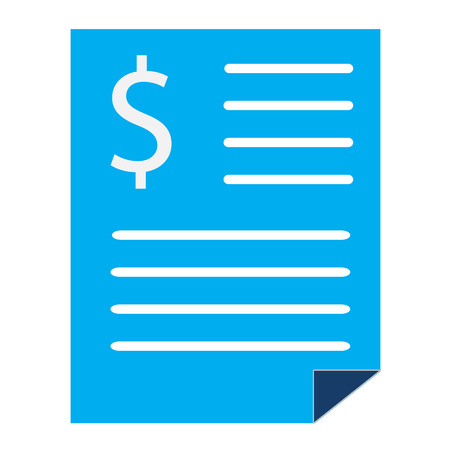 bank statement sign. bank statement icon on white background. bank statement vector symbol. flat style.のイラスト素材