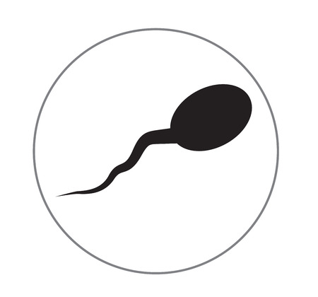 Sperm icon Sperm on white background, sperm sign iconのイラスト素材