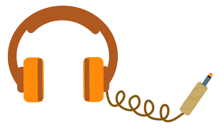 headphones isolatedのイラスト素材