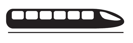 High speed train icon.のイラスト素材