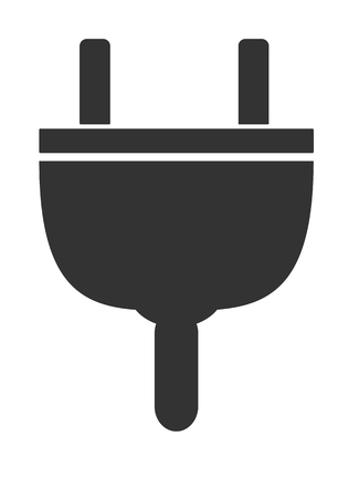 plug icon on white background. plug sign.のイラスト素材