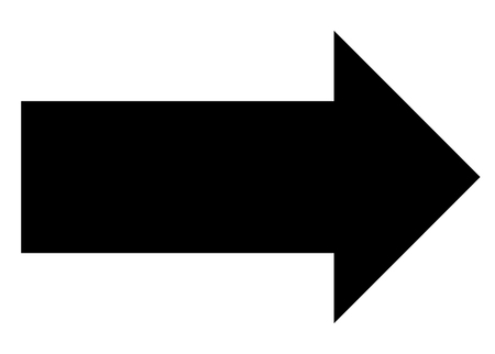 arrow icon on white background. arrow sign. black arrow symbol. flat style.のイラスト素材