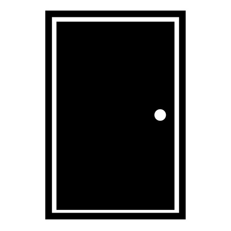 door icon in trendy flat style on white background. door symbol for your web site design, logo, app, UI. door close sign.のイラスト素材