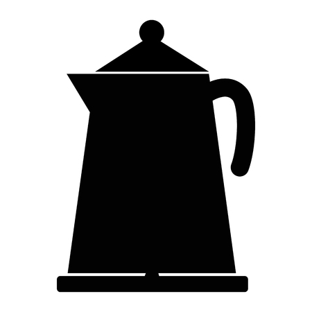 kettle icon on white background. flat style. electric kettle sign. simple illustration of electric kettle icon for web. hot electric kettle symbol.のイラスト素材