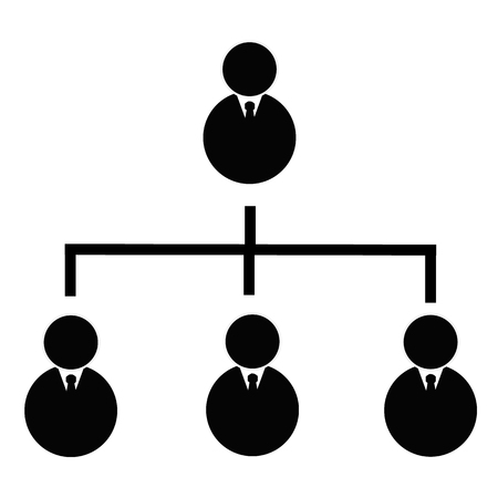 Vector of business hierarchical icon on - ID:1-111348433 - Royalty Free ...