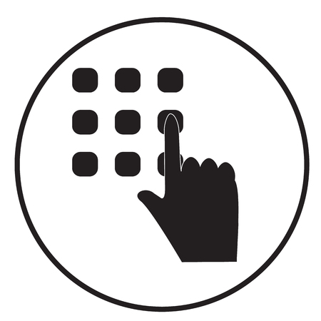 Vector of enter code icon on white - ID:120494817 - Royalty Free Image ...