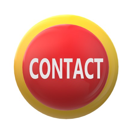 3D contact on white background. flat style. 3D contact sign for your web site design