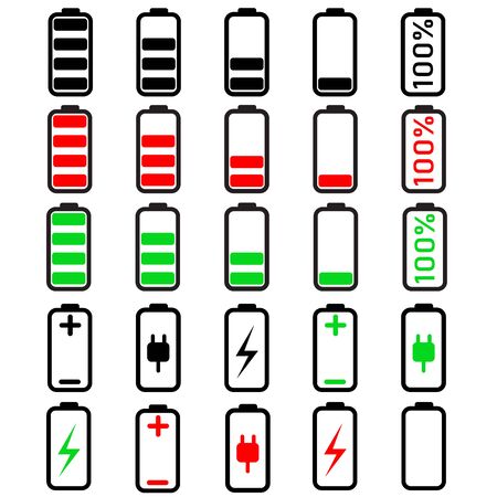 Battery Energy sign on white background. flat style. Battery indicators icon for your web site designのイラスト素材