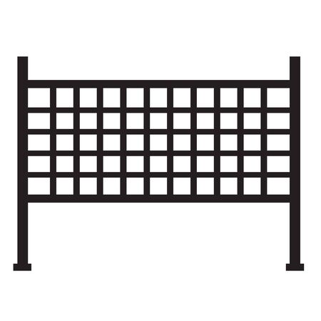 Volleyball net icon on white background. flat style. net icon for your web site design, app, UI. Volleyball net symbol. net sign.のイラスト素材