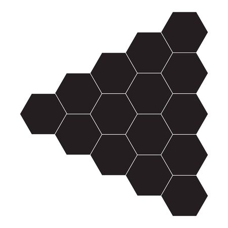 Honey comb icon on white background. flat style. Honey icon for your web site design, logo, app, UI. beehive symbol. Honeycomb sign.のイラスト素材
