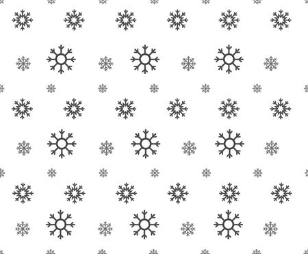 snowflake seamless pattern on white background. snowflakes wallpaper. glitter abstract illustration with crystals of ice.のイラスト素材