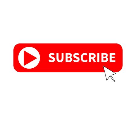 subscribe button icon on white background. flat style. subscribe icon for your web site design, app, UI. subscribe symbol.のイラスト素材
