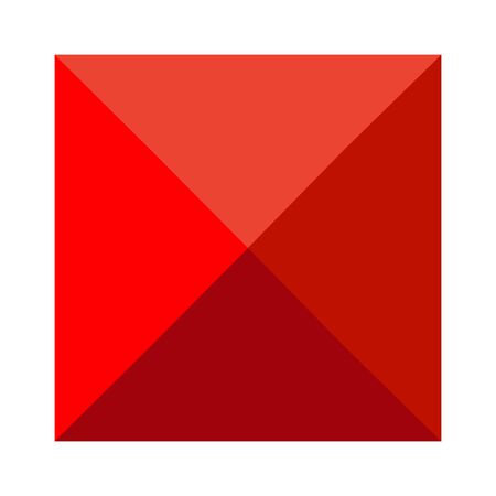 glossy square icon on white background. flat style. square logo icon for your web site design, logo, app, UI. shiny rectangle symbol. rectangle sign.のイラスト素材