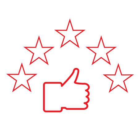 best choice icon on white background. excellent choice sign. customer review icon. quality rating symbol. flat style.のイラスト素材