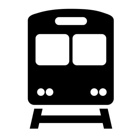 train icon on white background. train logo. flat style.のイラスト素材