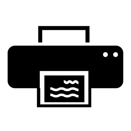 printer icon on white background. print symbol. printer sign. flat style.