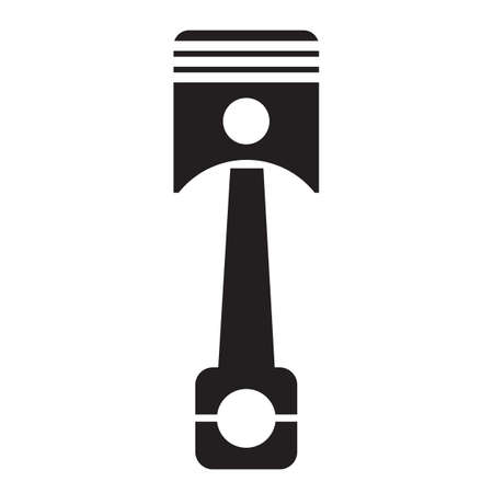 Car motor piston icon on white background. pistons sign. Piston icon for vehicle engine symbol. flat style.のイラスト素材