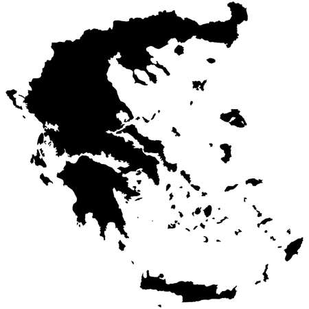 map of Greece on white background. Greece map sign. flat style.のイラスト素材