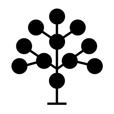 Element of bio engineering symbol. phylogenetic sign. flat style.のイラスト素材