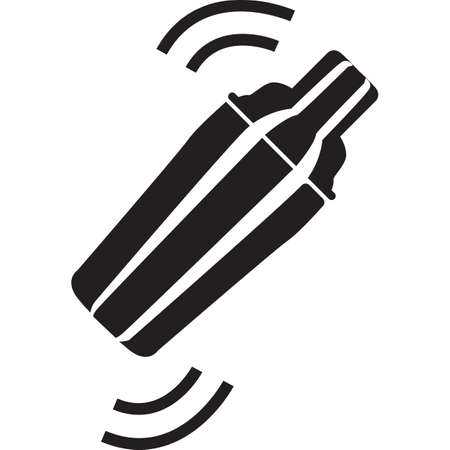 bar shaker icon on white background. shaker sign. cocktail shaker symbol. flat style.のイラスト素材