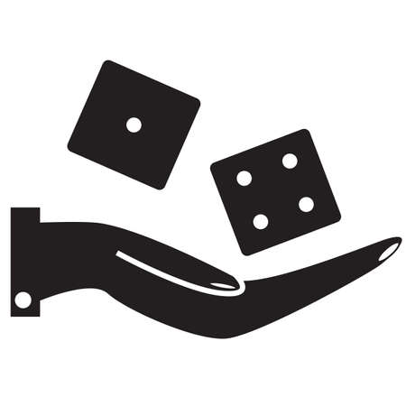 probablicity icon on white background. probable sign. chance symbol. flat style.のイラスト素材