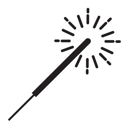 Laser beam icon on white background. sparkler sign. flat style.のイラスト素材