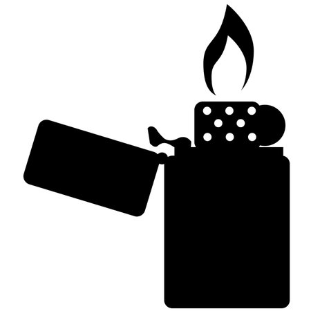 lighter icon on white background. lighter sign. flat style.のイラスト素材