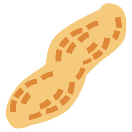 Tasty peanut icon on white background. peanut sign. flat style.のイラスト素材