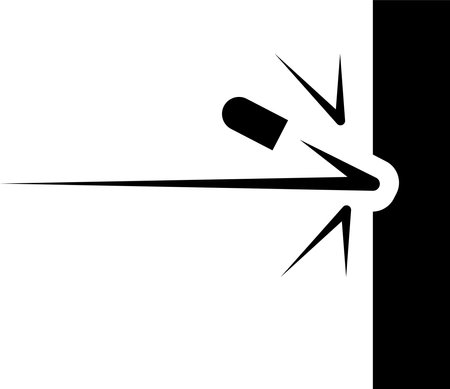 bulletproof material icon on white background. bulletproof sign. flat style.のイラスト素材