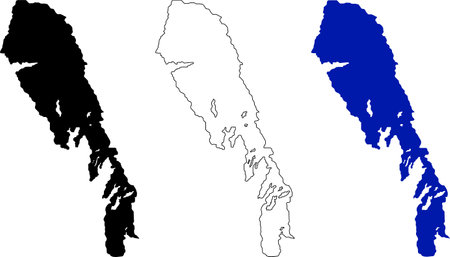 Lake Winnipeg icon on white background. Lake Winnipeg Canada Map sign. Lake Winnipeg Manitoba Canada. flat style.のイラスト素材
