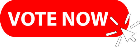 Vote Now Button icon. Voting sign. Elections symbol. flat style.のイラスト素材