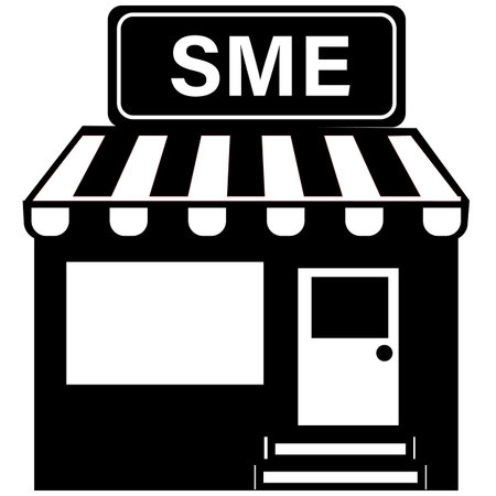 SME icon. SME small and medium-sized enterprises sign. SME . flat style.のイラスト素材
