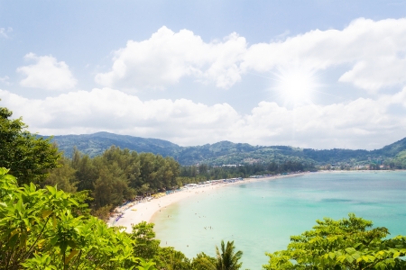 beach and tropical sea  Phuket island,Thailand の写真素材