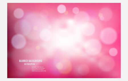 pink bokeh blurred tone light background. vector illustrator valentine design template.can be use for valentine background ,website,postcard,のイラスト素材