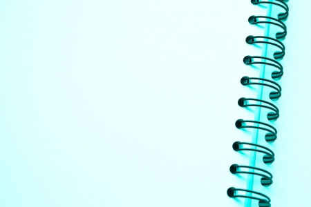 blank notebook isolated on white backgroundの写真素材