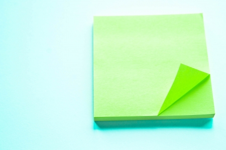 sticky note  on white on white background