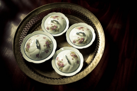 food set in thai traditionの写真素材