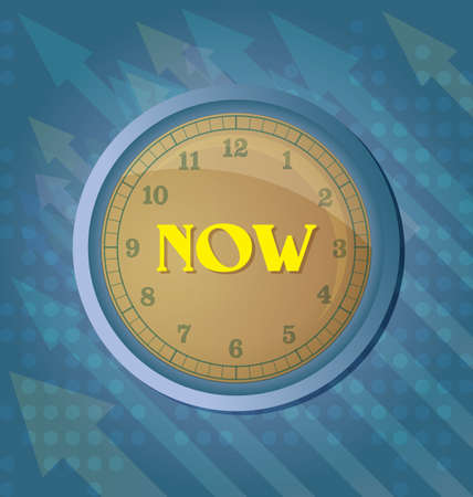 vector illustration of 	clockのイラスト素材