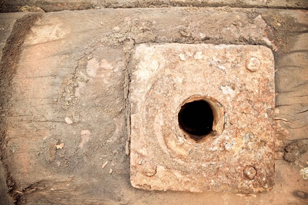 wood and metal  textureの写真素材