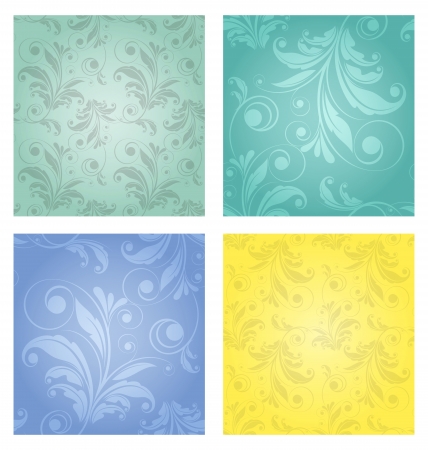 Damask  floral patternのイラスト素材