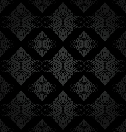 Damask  floral patternのイラスト素材