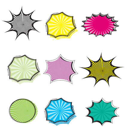 vector illustration of 	burst backgroundのイラスト素材